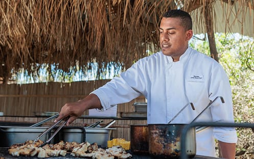 The beach restaurant